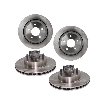 Front and Rear Disc Brake Rotors for Ford Ranger (2010–2011) RWD