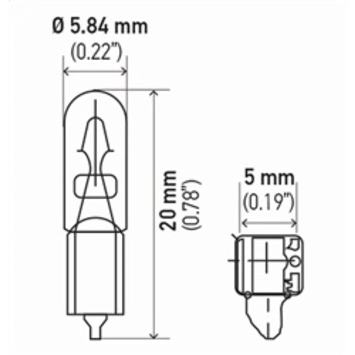 Hella 2721TB Light Bulb for VW Mercedes 525 540 530 740 750 323 328 528 318