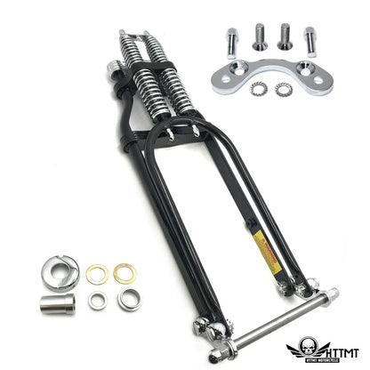 Handlebar Adapter 2" for Harley Chopper Under Stock Springer Front End