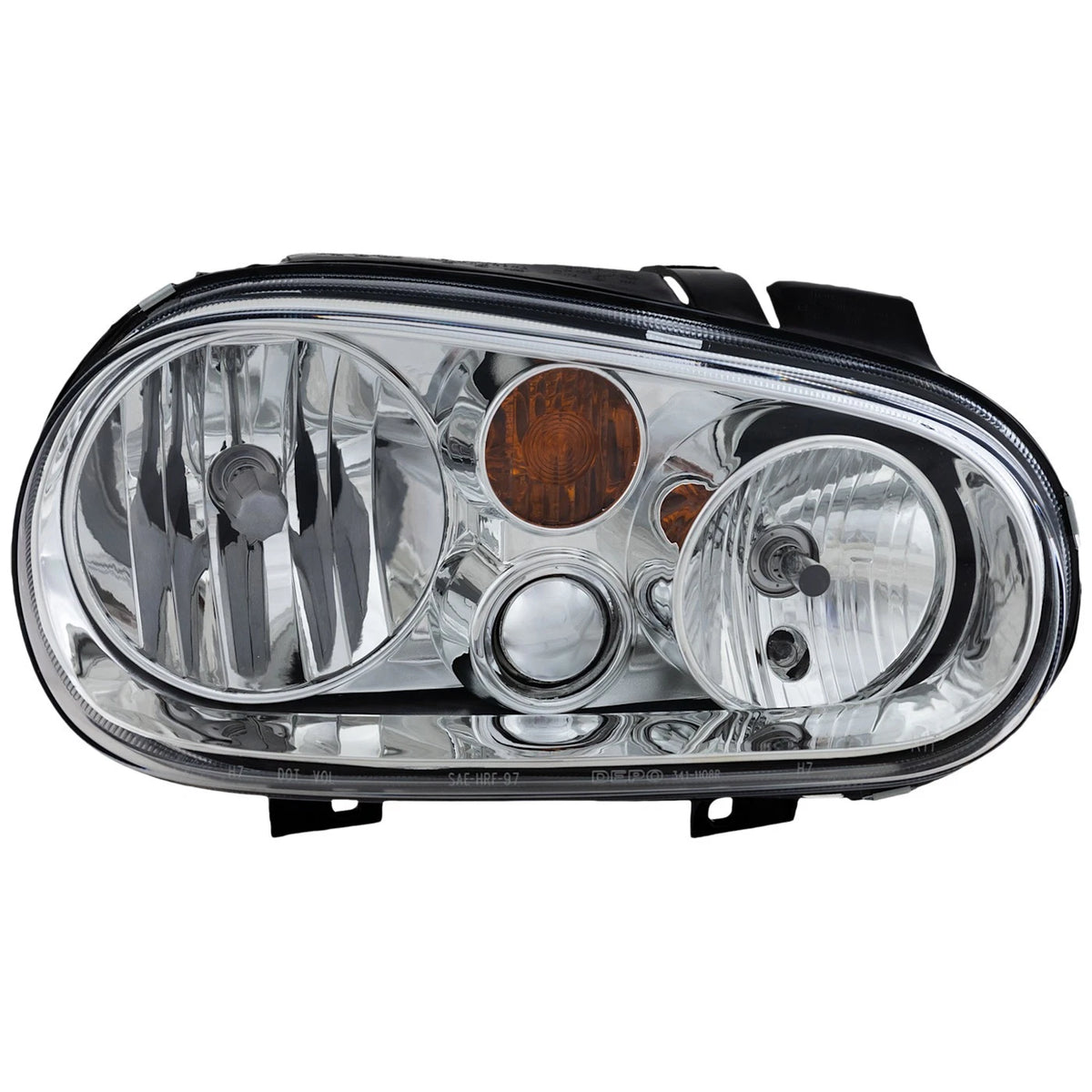 Headlight for Volkswagen Golf Right (2002–2005) with Bulb