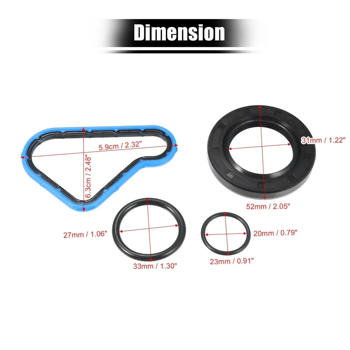 Engine Timing Cover Gasket for Chrysler Dodge Ram (2002-2011) 3.7L 4.7L