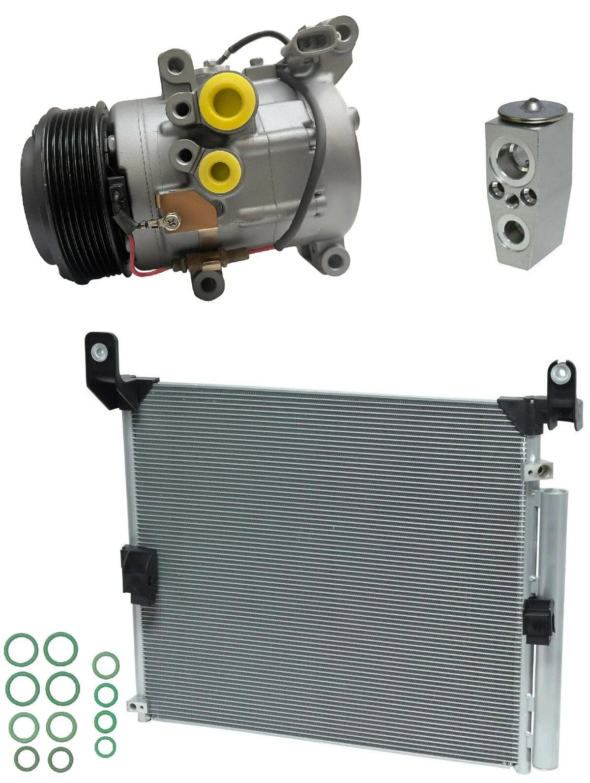 AC Compressor Kit With Condenser Replacement for Toyota Tacoma 2.7L (2020–2024)