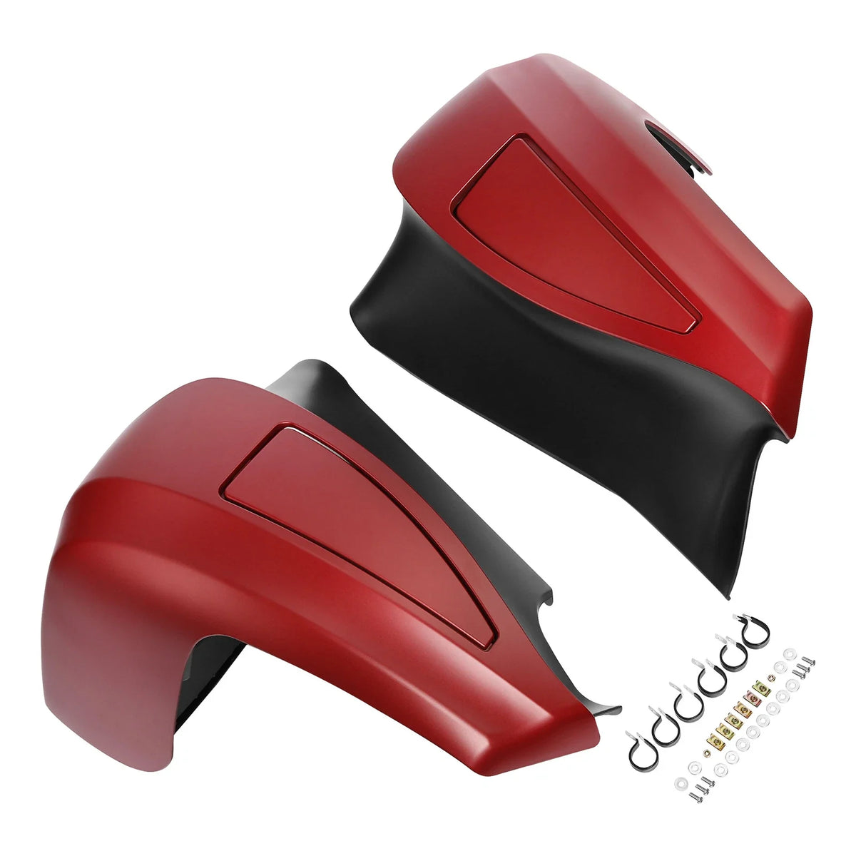 Lower Vented Fairings for Indian Chieftain Roadmaster Elite (2014–2024) Ruby Smoke