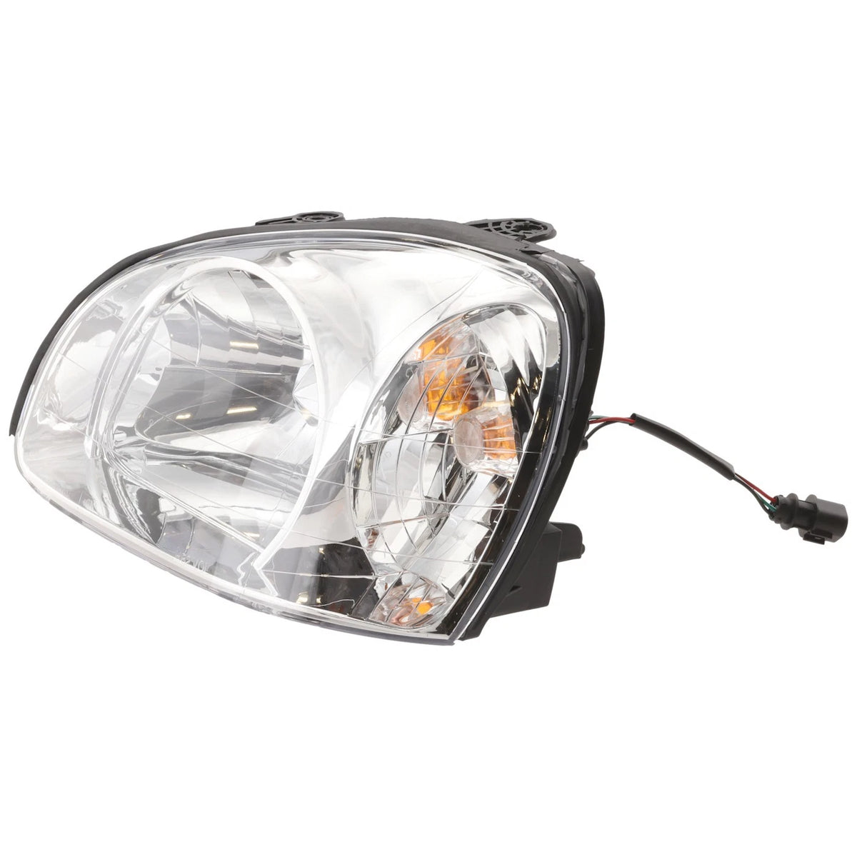 Driver Side Headlight for Hyundai Santa Fe (2003–2006) Halogen with Bulb
