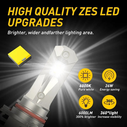 9005 LED Headlight High Beam Bulb Conversion Kit for EV (10S)