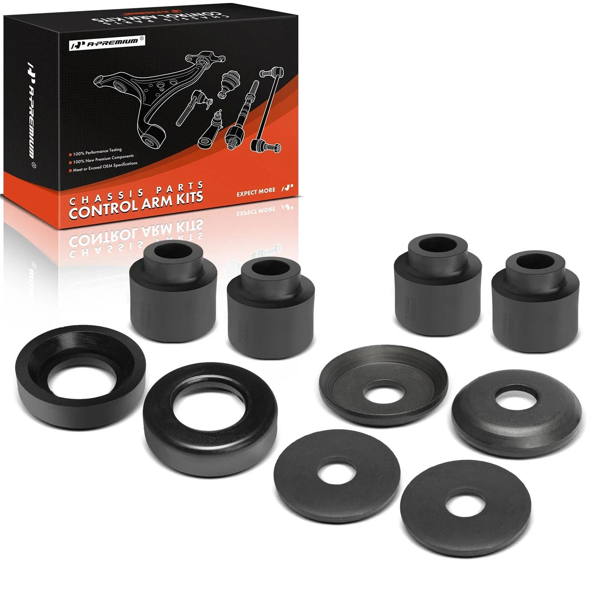 Set of 4 Front Bushings for Ford E-150 E-350 E-450 Super Duty (1992–2021)