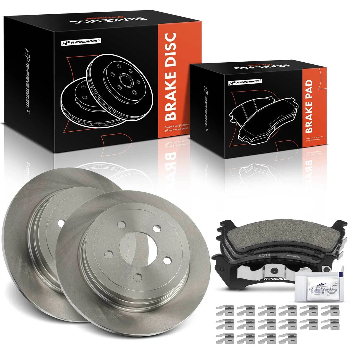 Rear Disc Brake Rotor & Ceramic Pad Set for Ford Explorer Sport Trac (2003–2005)