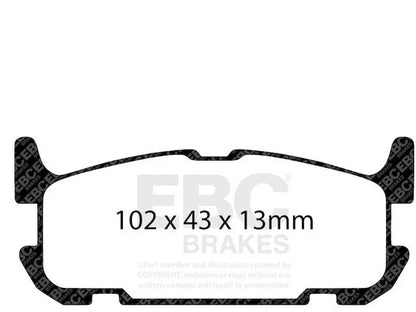 Brake Pad Set (Rear) DK577DB for Mazda Miata 2004-2005