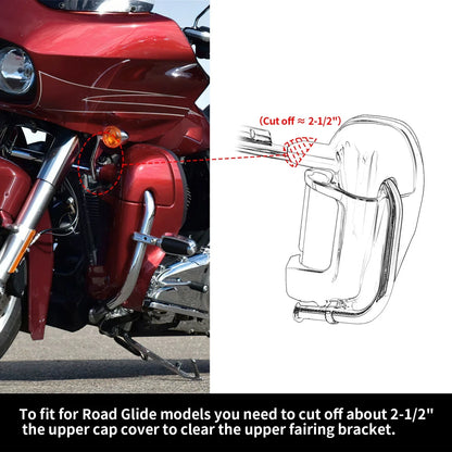 Vented Leg Fairing Speaker Pod for Harley Road King 1983-2013