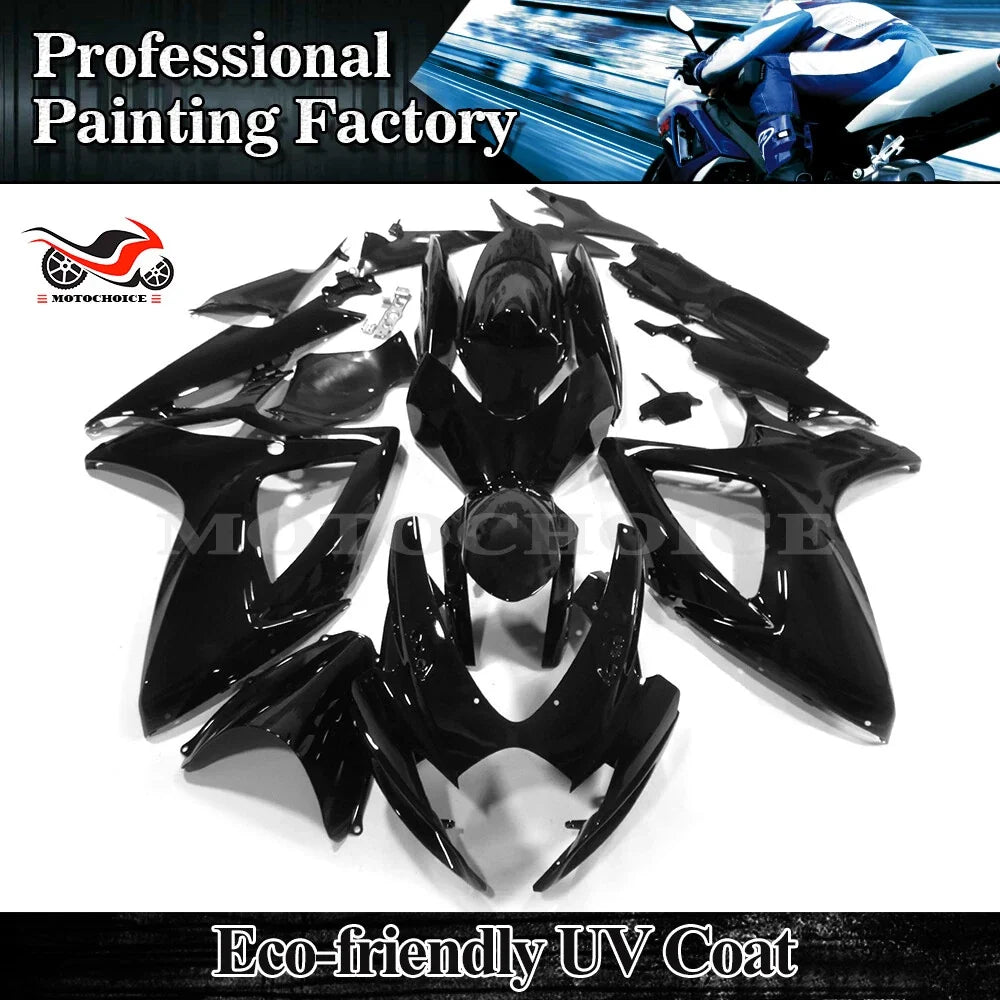 Glossy Black Fairing Kit for Suzuki GSXR600/750 (2006–2007)