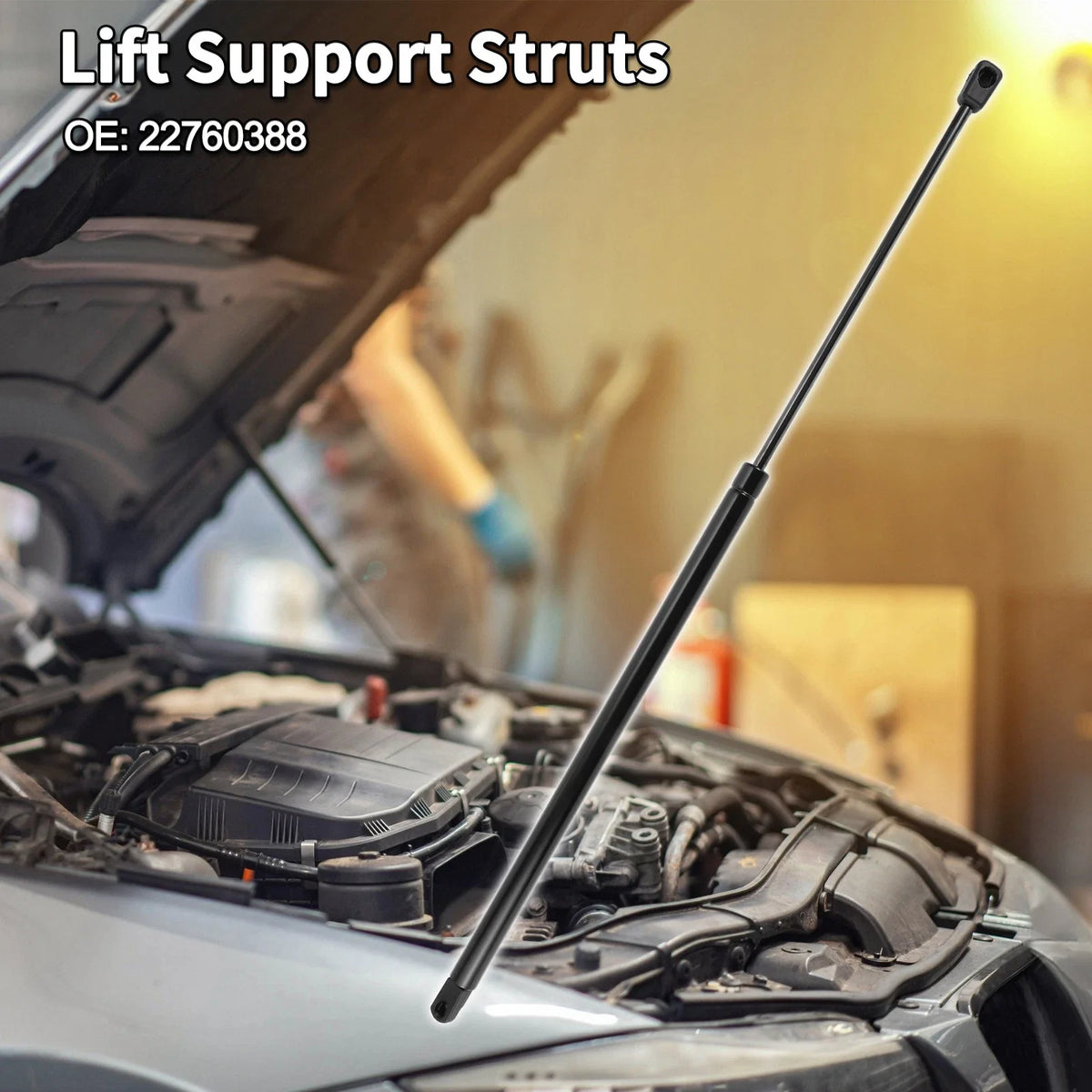 Front Hood Lift Supports Struts for Buick Enclave, Chevrolet Traverse (2008–2017)