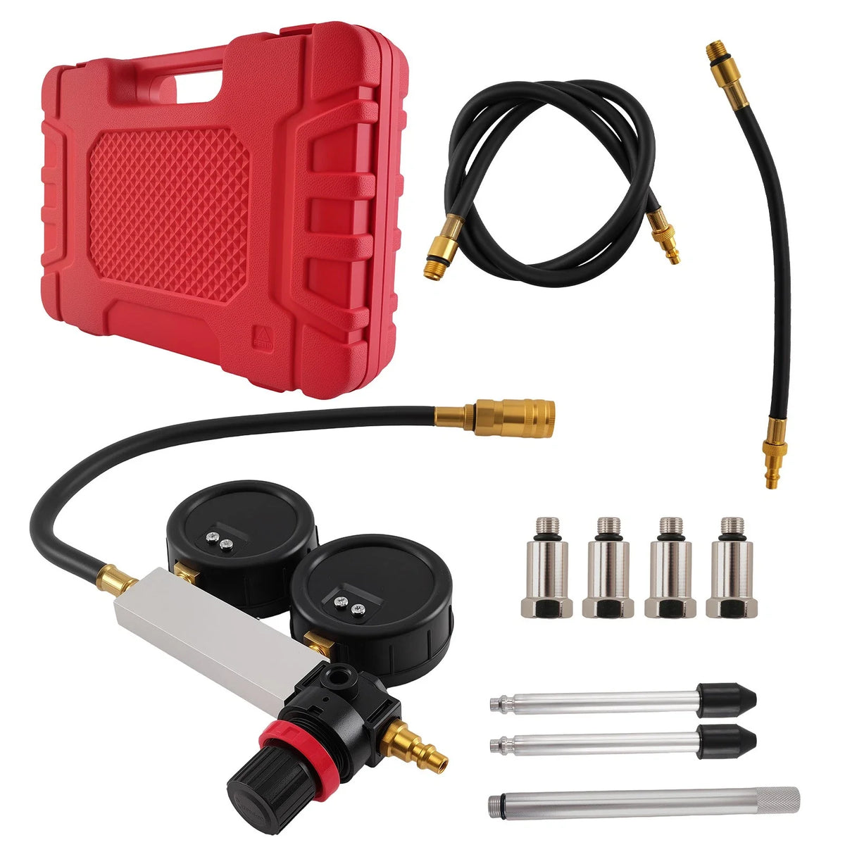 Cylinder Leak Down Tester Kit for Gasoline Engine - Multi-Function