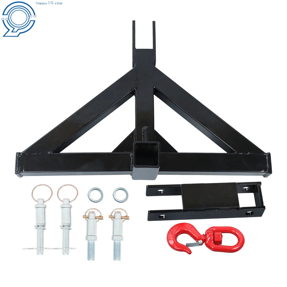 3-Point Trailer Hitch with 2" Receiver for Category 1 Tractors