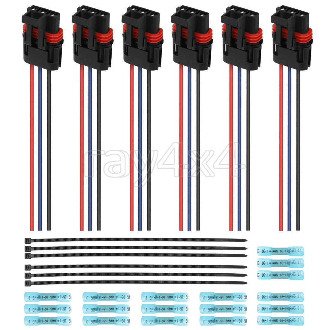 6PCS Pulse Power Connectors for Polaris Ranger 1000 General XP