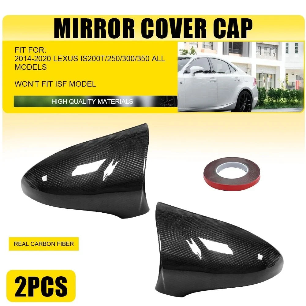 Carbon Fiber Mirror Cap Set for Lexus IS200 IS250 IS350 2014-2020