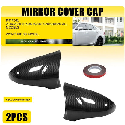 Carbon Fiber Mirror Cap Set for Lexus IS200 IS250 IS350 2014-2020