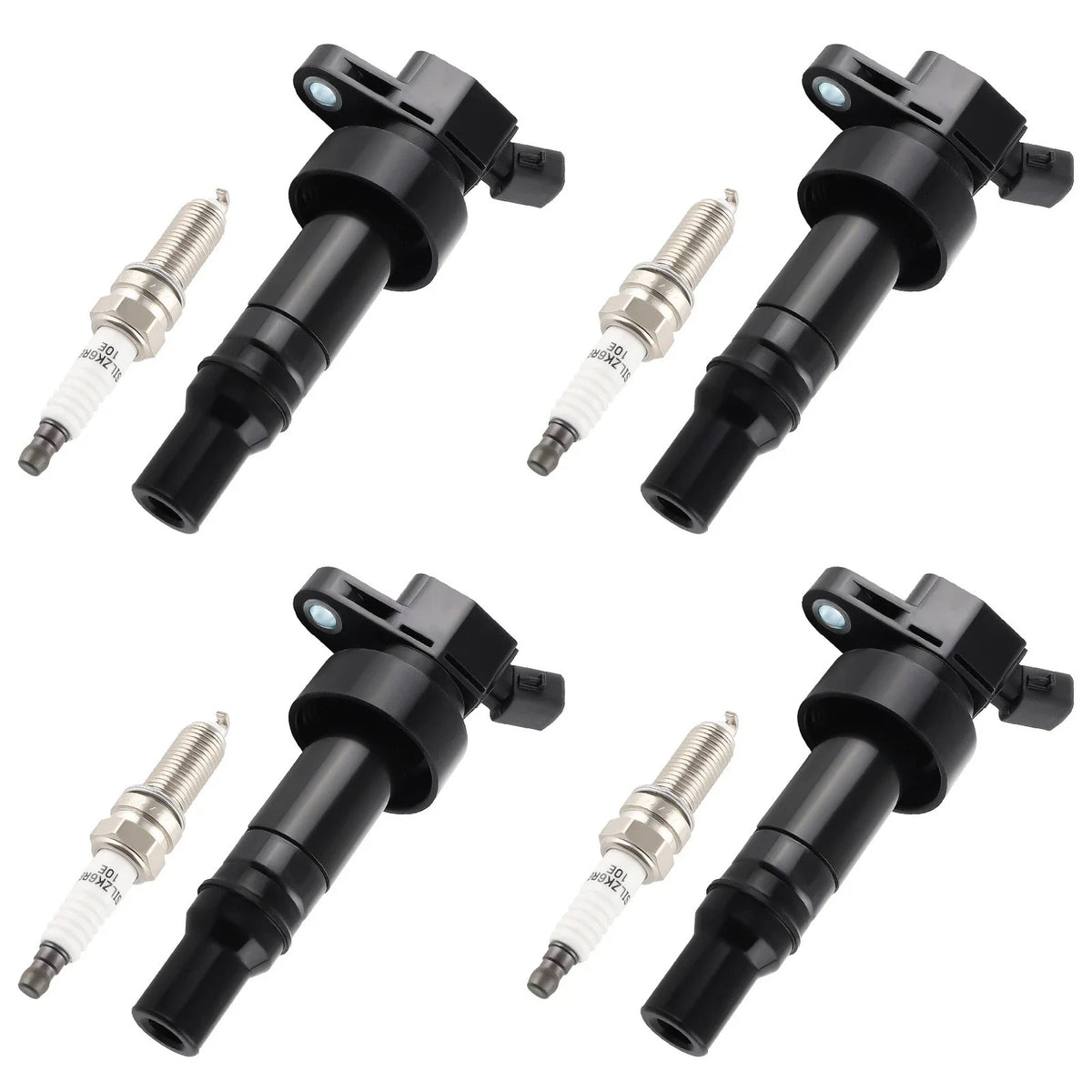 Ignition Coil Set & Iridium Spark Plugs for Hyundai Accent Veloster 2011-2017