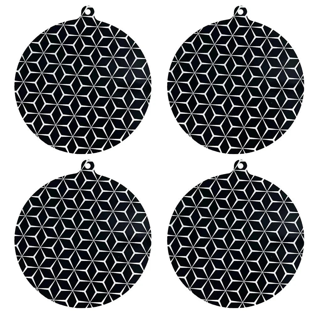 Set of 4 Round Silicone Protector Mats for Cooking