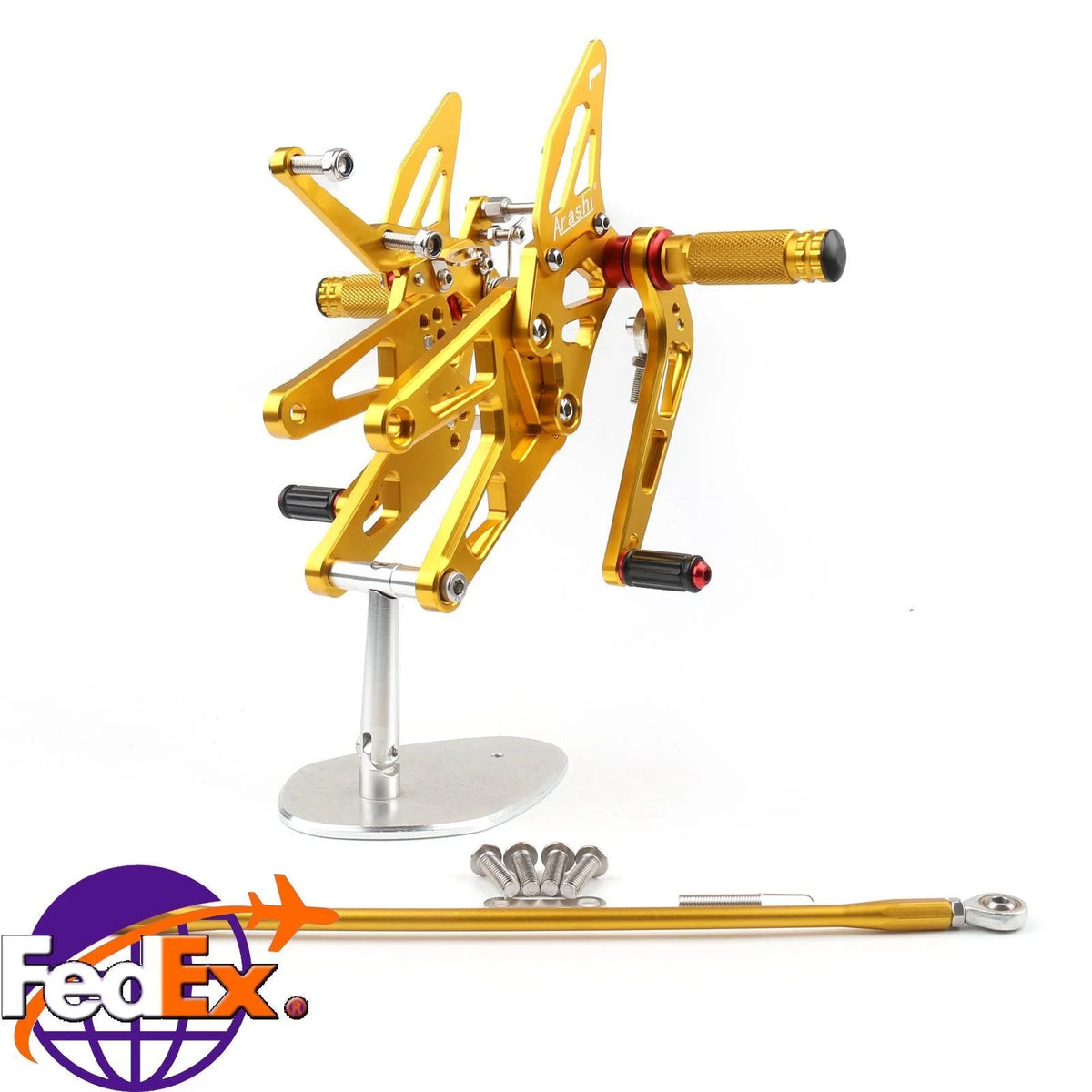 Rearset Foot Pegs for Yamaha R6 (2003–2005) Gold