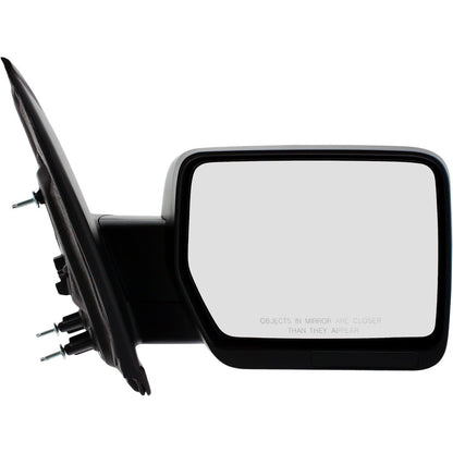 Power Mirror - Front Right Manual Folding Black for Ford F-150 (2009-2010)