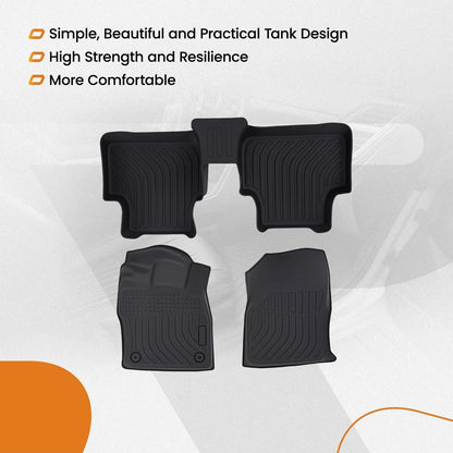 All-Weather Floor Mats for Volkswagen Jetta (2019 to 2024)