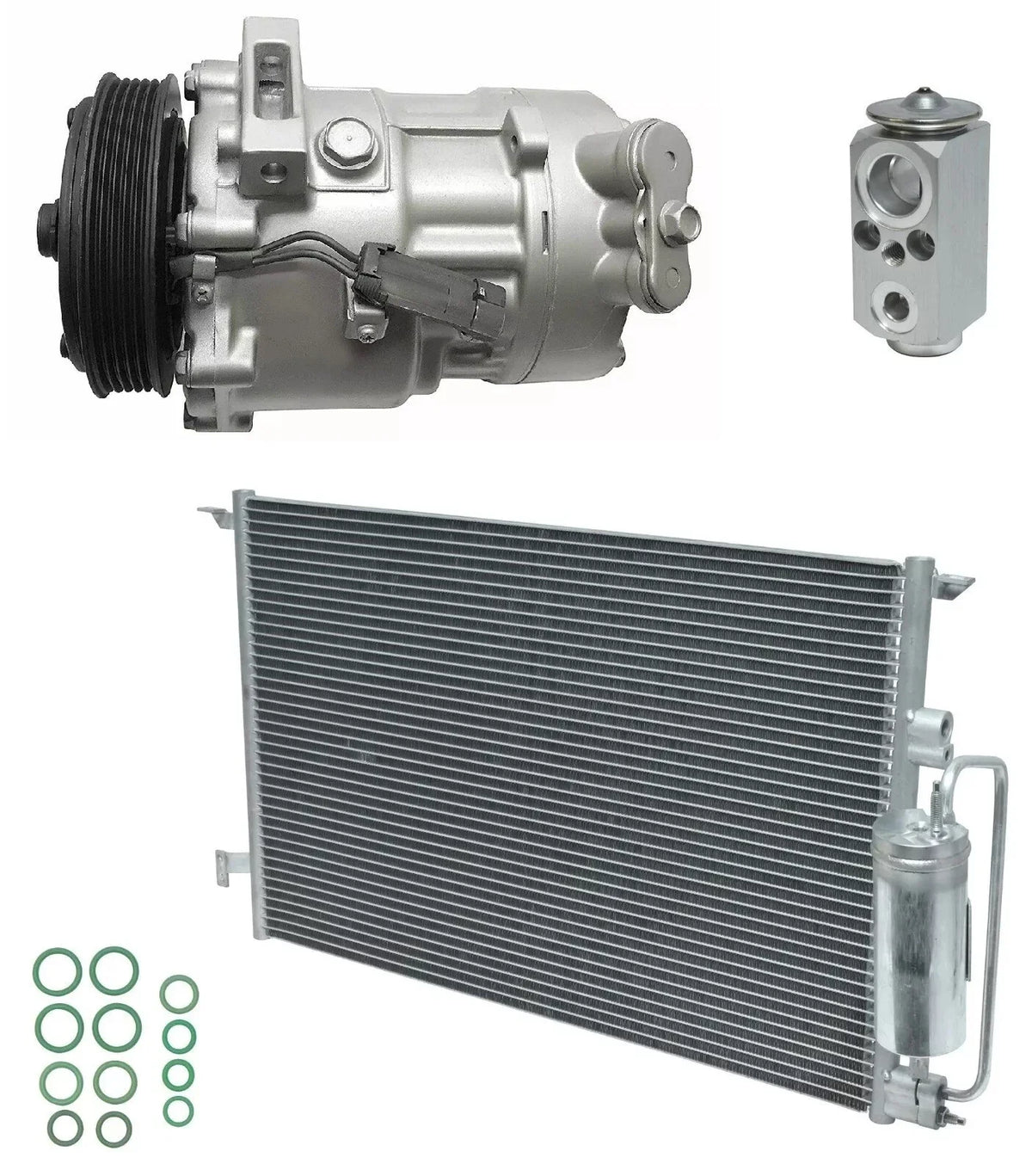 AC Compressor Kit With Condenser for Saab 9-3 2.0L (2005–2006)