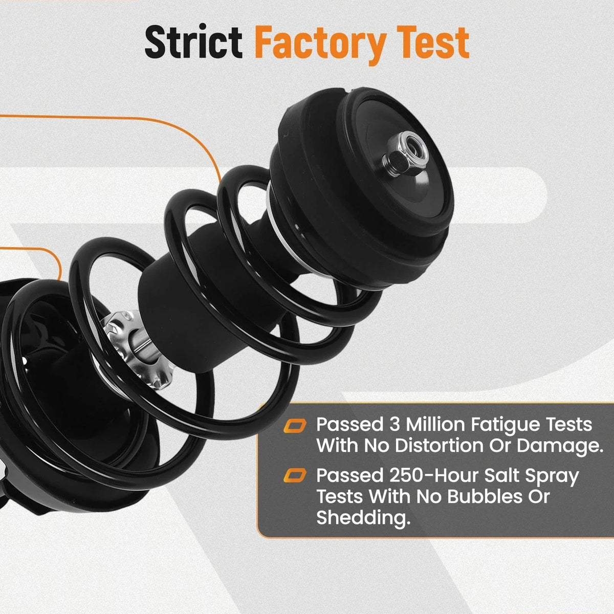 Pair of Front Struts w/ Coil Spring for Chevrolet Malibu 2013