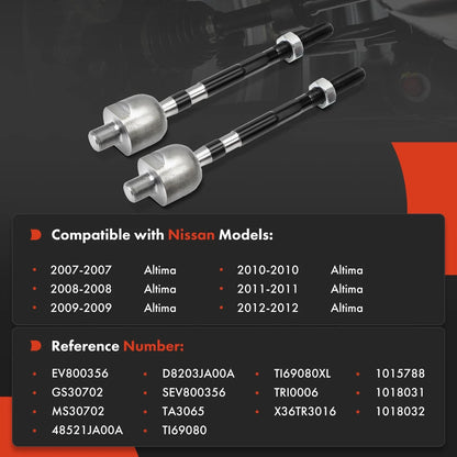 2 Pack Front Inner Side Tie Rod Ends for Altima 2007-2012
