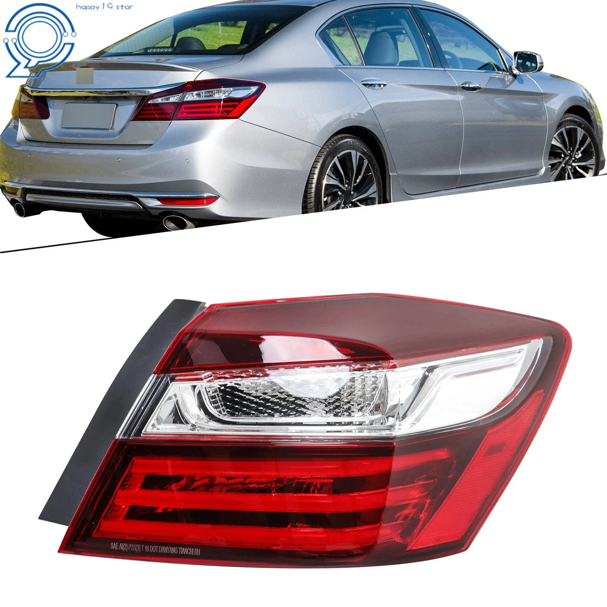 LED Outer Passenger Right Tail Light for Honda Accord (2016–2017)