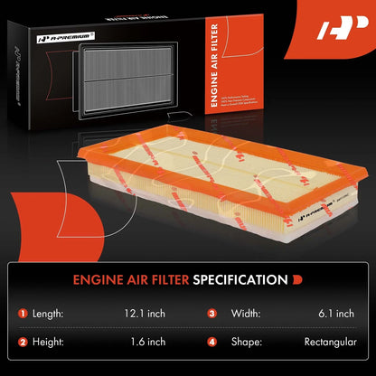 Engine Air Filter for Fiat 500X, Jeep Renegade (2019-2023), Tonale