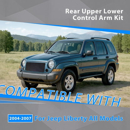 3Pcs Rear Upper Lower Control Arm Kit for Jeep Liberty (2004–2007)