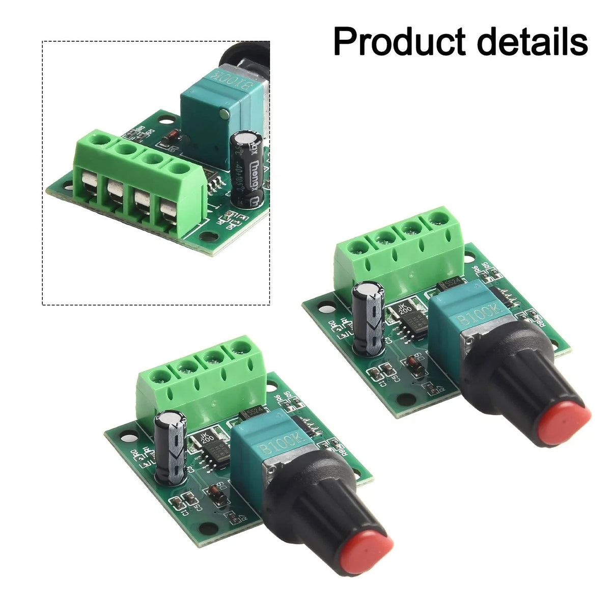 Motor Controller Potentiometer with Switch for 2A DC Motor