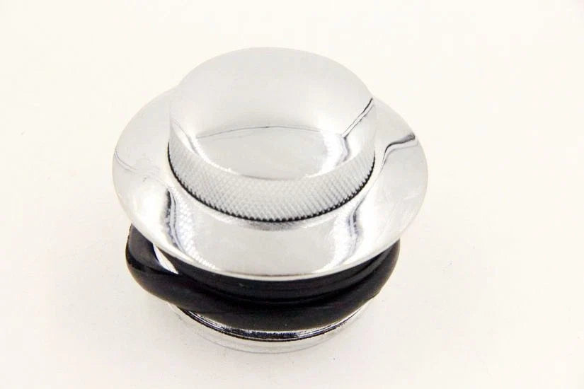 Reserve Thread Chrome Pop Up Gas Cap for Harley Motorcycles 1982-2010