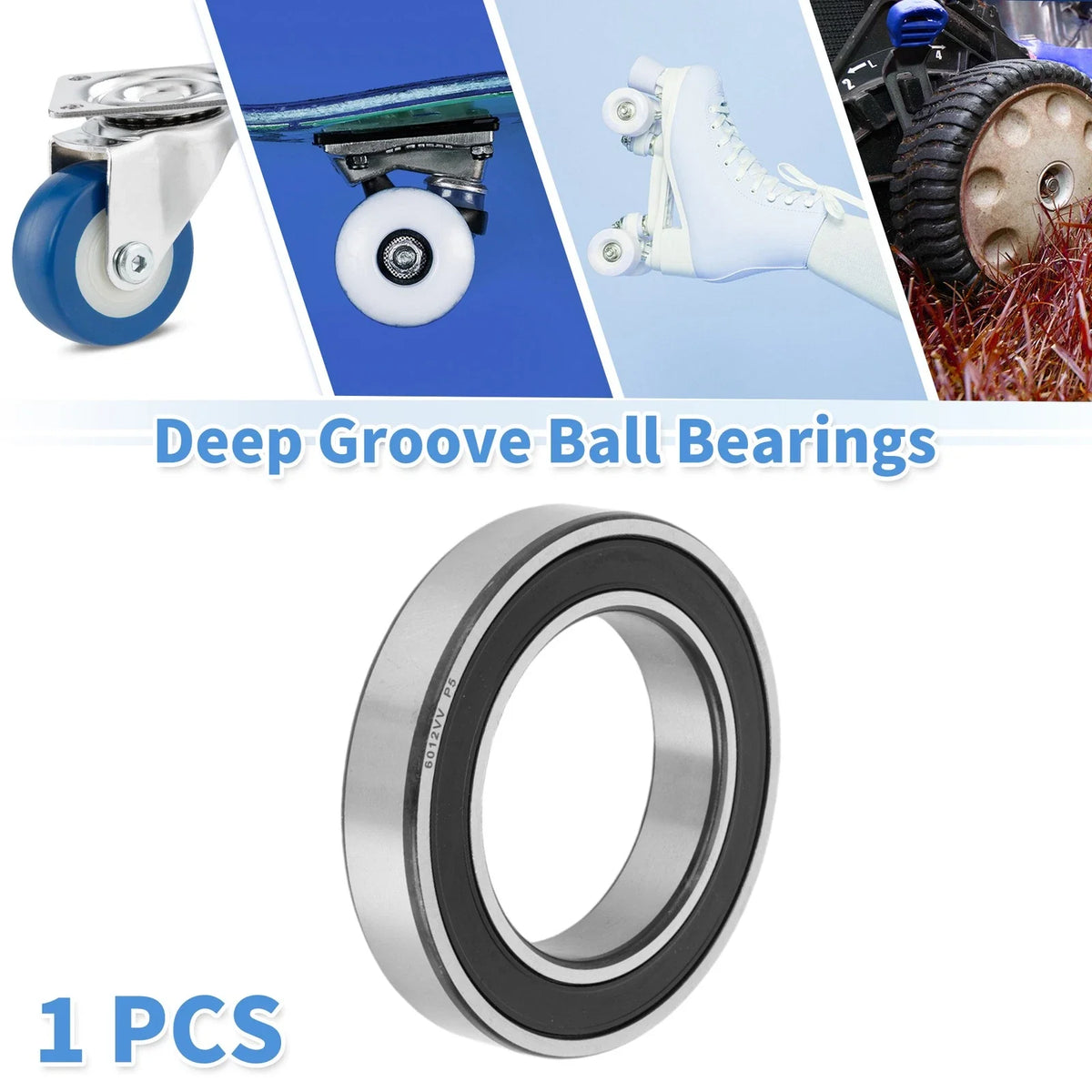 Deep Groove Ball Bearings 60x95x18mm for Scooter Skateboard (1 Pc)
