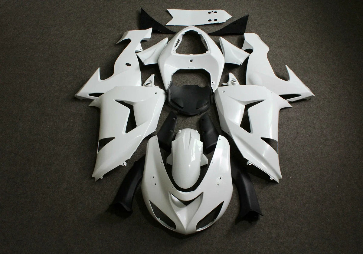 Fairing Kit for Kawasaki Ninja ZX10R (2006–2007) - Unpainted ABS Injection