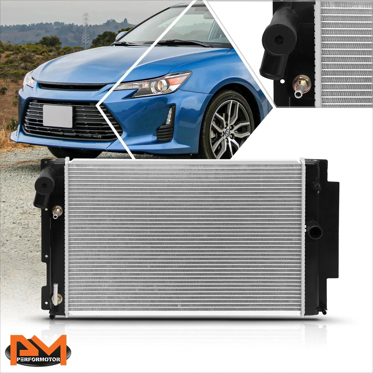 DPI-13255 Aluminum Core Cooling Radiator for 2011-2016 Scion tC