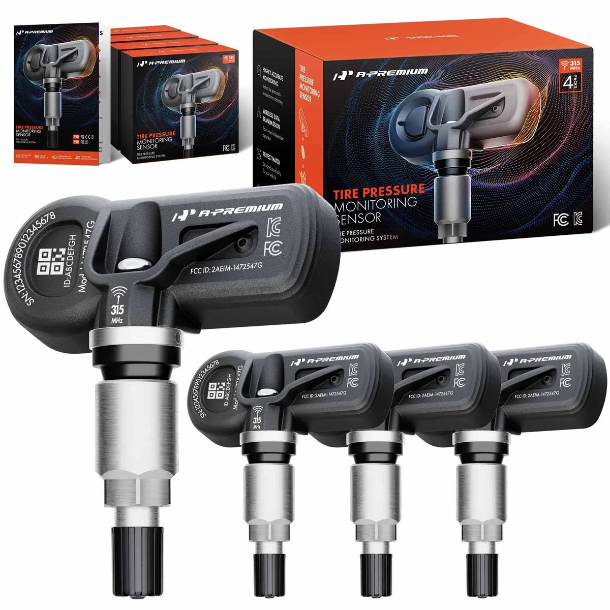 Set of 4 TPMS Tire Pressure Monitoring Sensors for Honda Pilot (2005–2008)