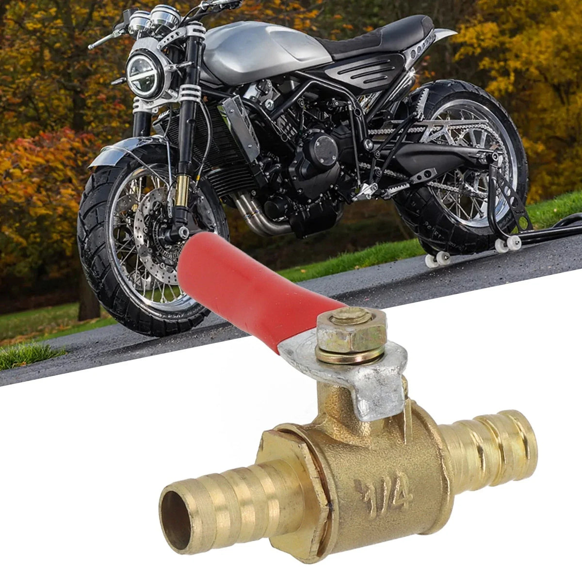 Fuel Tap 8mm 516IN for Tractors - In Line Design