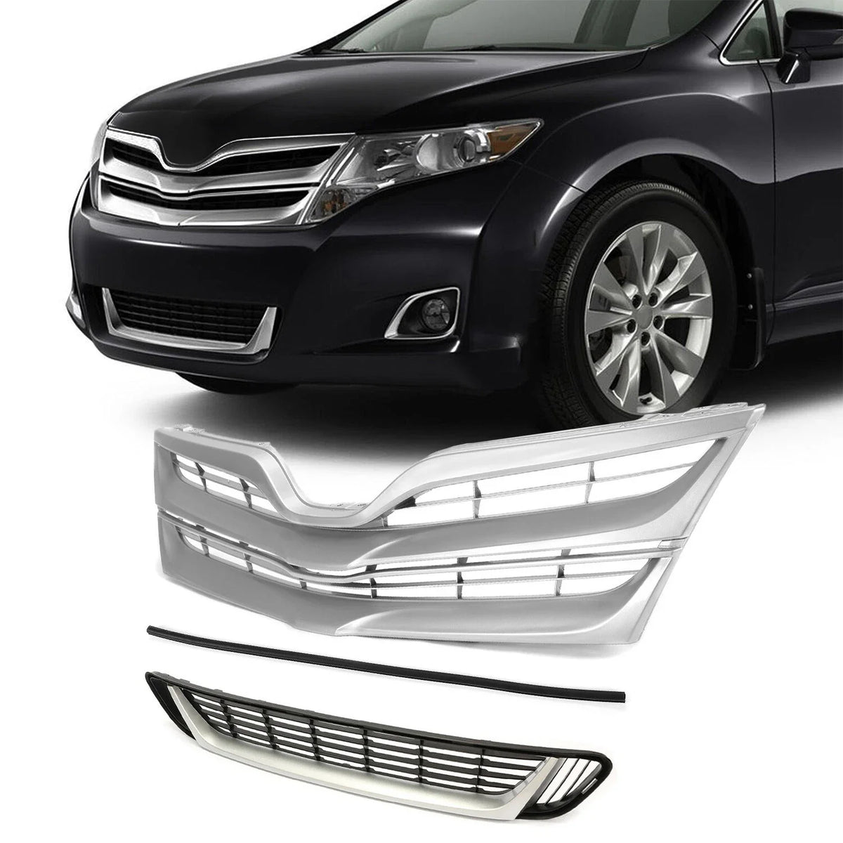 Upper & Lower Grille + Molding for Venza (2013-2016) Toyota
