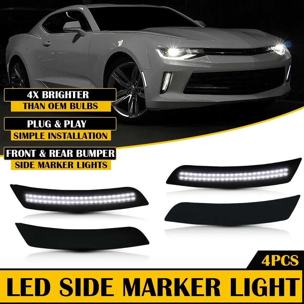 LED Front Rear Bumper Side Marker Light for Chevrolet Camaro (2016–2021)