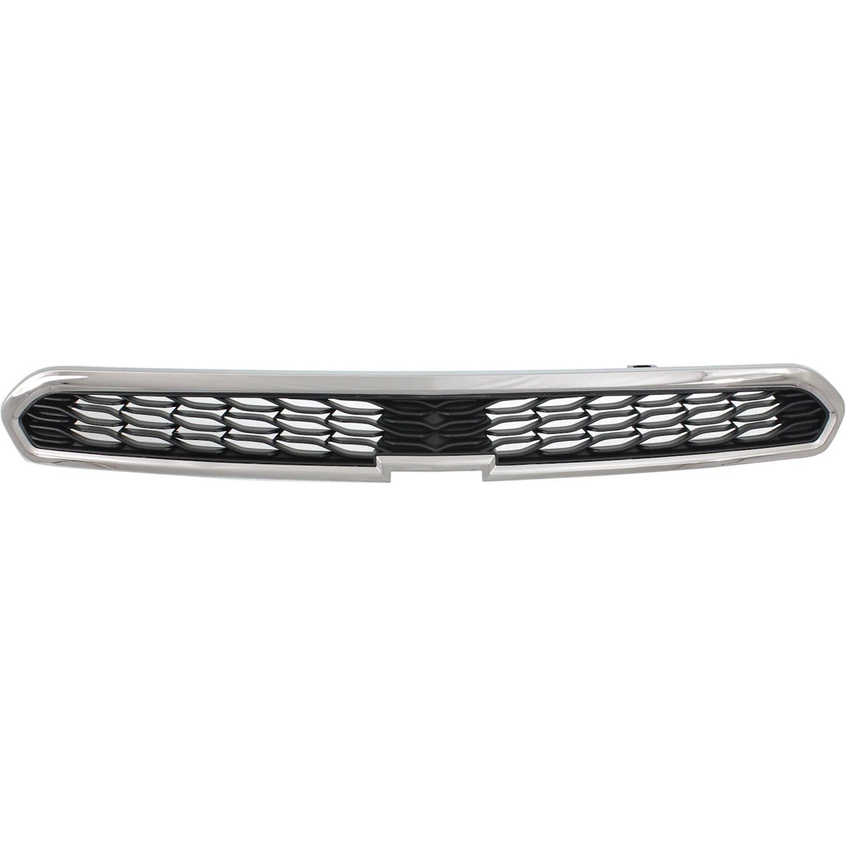 Grille for Chevrolet Spark (2013–2015) Upper Chrome Shell, Textured Black Insert
