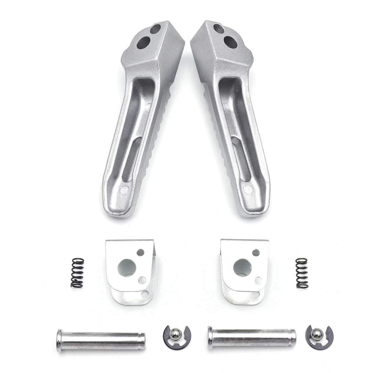 Silver Rear Passenger Foot Pegs for BMW S1000RR (2010-2018)