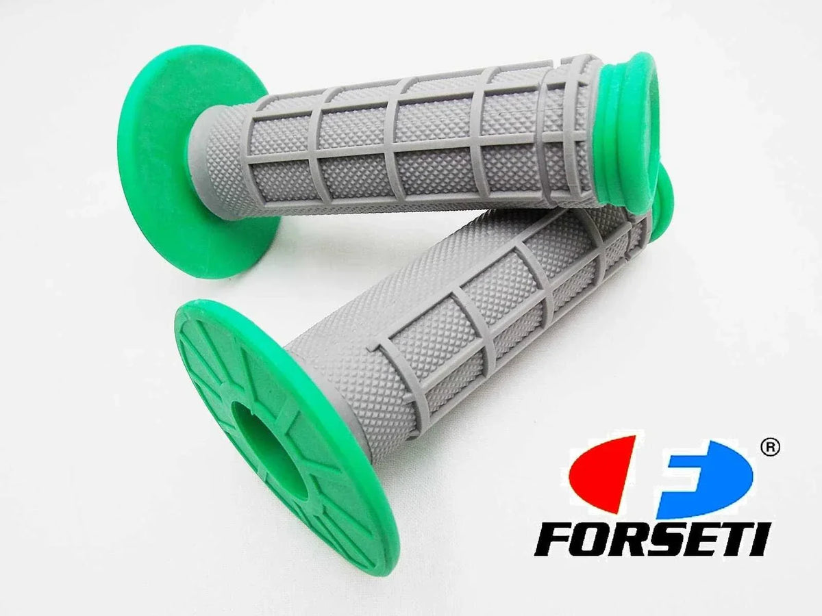 Hand Grip Set in Green Grey for Honda CRF70 (2004-2023)