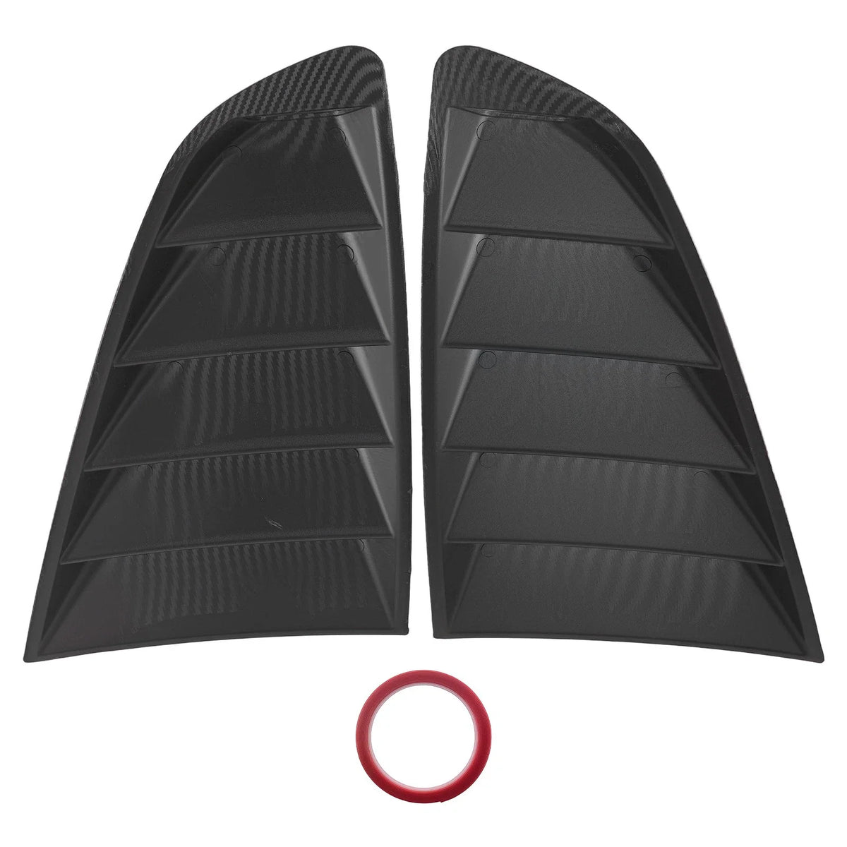 Car Louvers Side Window for Ford Mustang (2015–2023) Carbon Fiber ABS