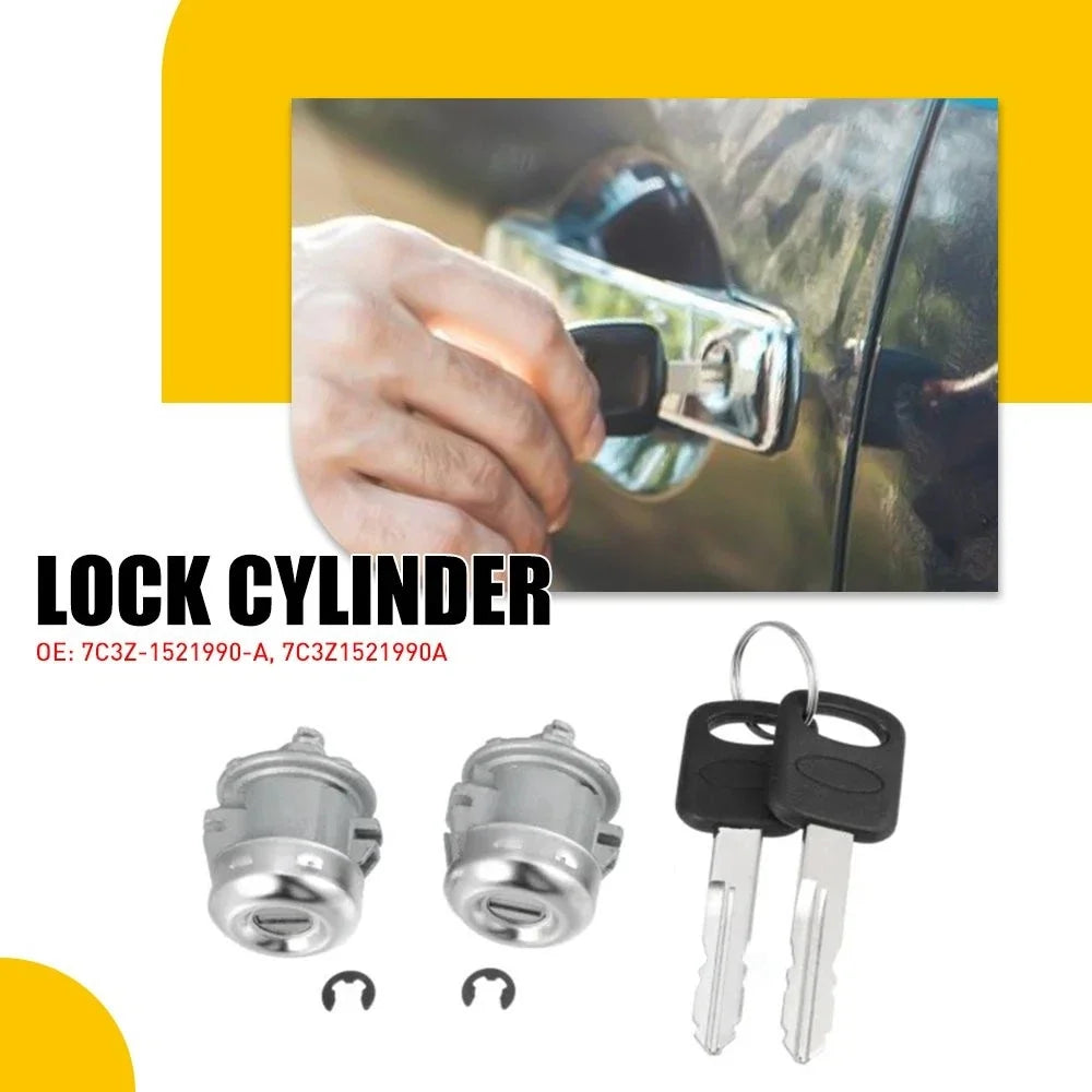 Lock Cylinder with Keys for 2004-2008 Ford F150 F250 F350 Super Duty