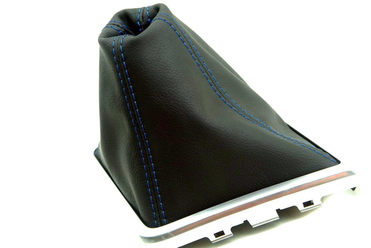 Manual Boot Leather Synthetic for Dodge Challenger (2008–2014) Blue Stitch