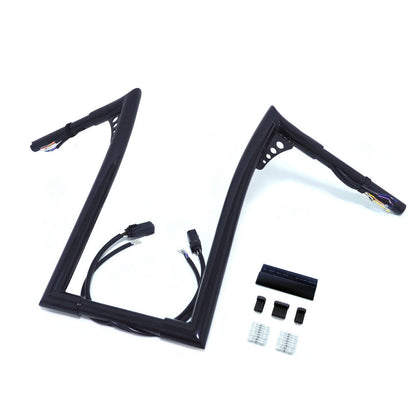 25mm Handlebar Clamp for 12" 14" 16" Rise Harley Road King FLHR (2008-2013)