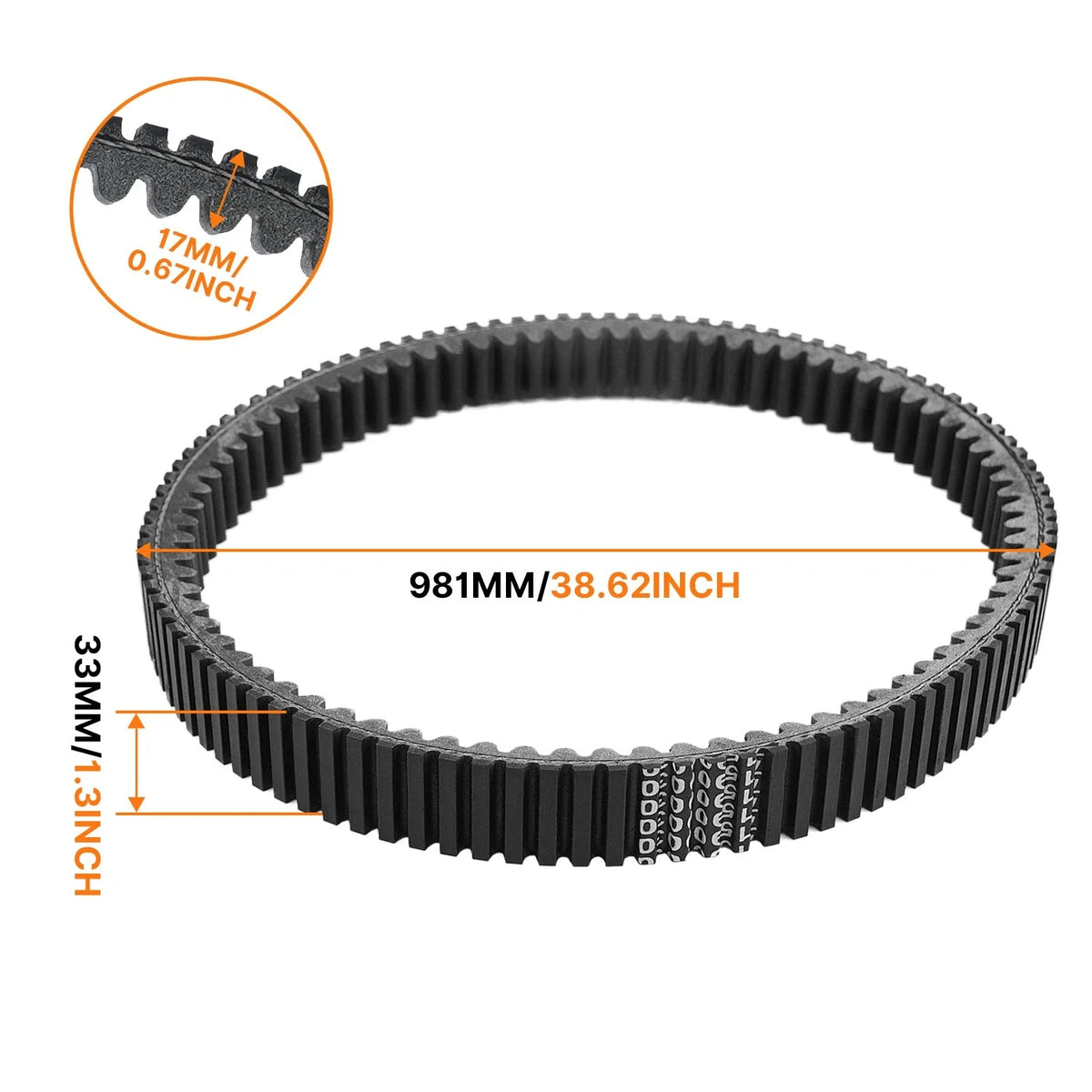 Drive Belt for Outlander 650 EFI 2009-2023 / 850 EFI 2017-2020