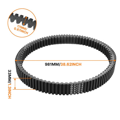 Drive Belt for Outlander 650 EFI 2009-2023 / 850 EFI 2017-2020