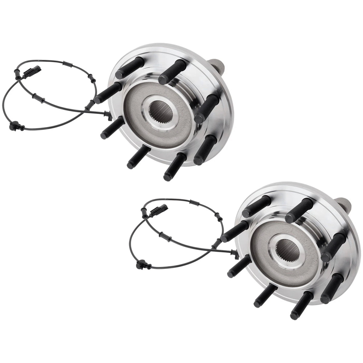 Set of 2 Wheel Hubs for Ram 3500 (4WD, 2-Wheel, Front, Driver & Passenger)